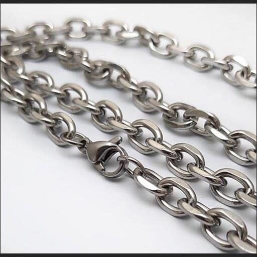 گردنبند کارتیر رولو استیل نقره ای کد5 خرازی آنلاین آرامیس